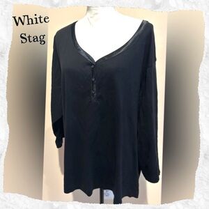 White Stag Women’s Basic Long Sleeve T-Shirt 30" p2p, 28" length